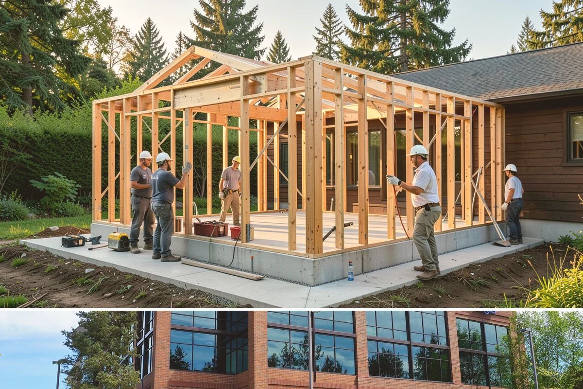 Wraparound Porch Construction in Mountlake Terrace, Snohomish County, WA - The extended dry season from summer into early fall is best for the large-scale roof work a wraparound requires.