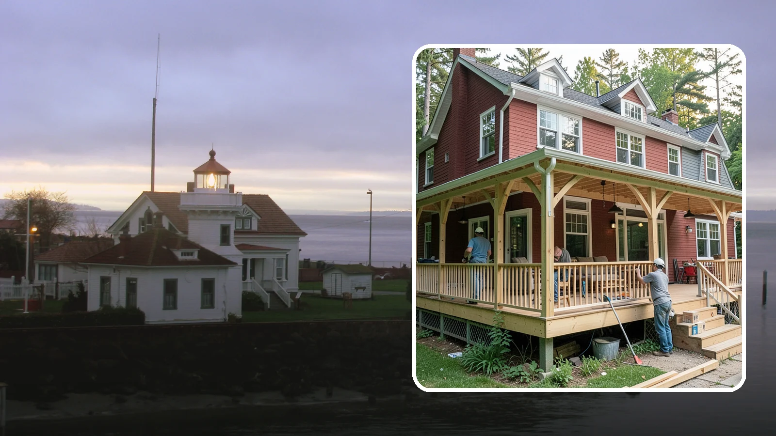 Wraparound Porch Construction in Mukilteo, Snohomish County, WA - Wraparound porch construction that wraps your home in classic, usable covered space.