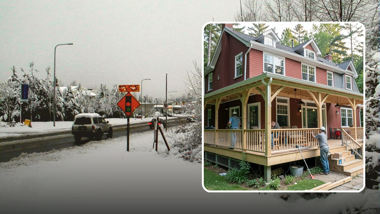 Wraparound Porch Construction in Newcastle, King County, WA - Wraparound porch construction that wraps your home in classic, usable covered space.