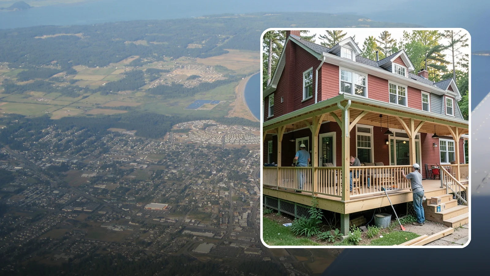 Wraparound Porch Construction in Oak Harbor, Island County, WA - Wraparound porch construction that wraps your home in classic, usable covered space.