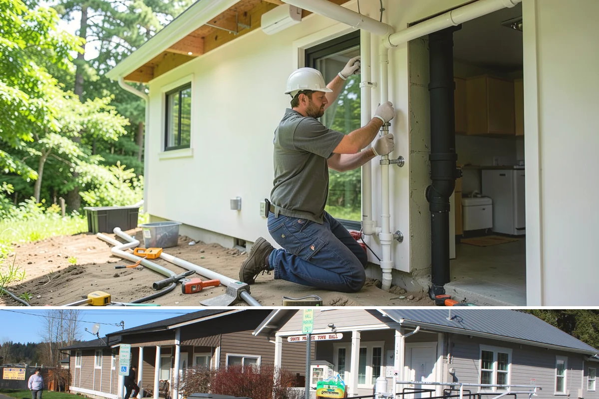 Wraparound Porch Construction in South Prairie, Pierce County, WA - The extended dry season from summer into early fall is best for the large-scale roof work a wraparound requires.