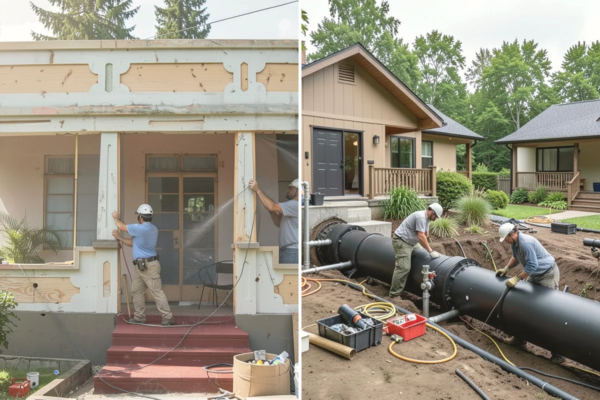 Wraparound Porch Construction in Yarrow Point, King County, WA - Design the wraparound layout and rooflines