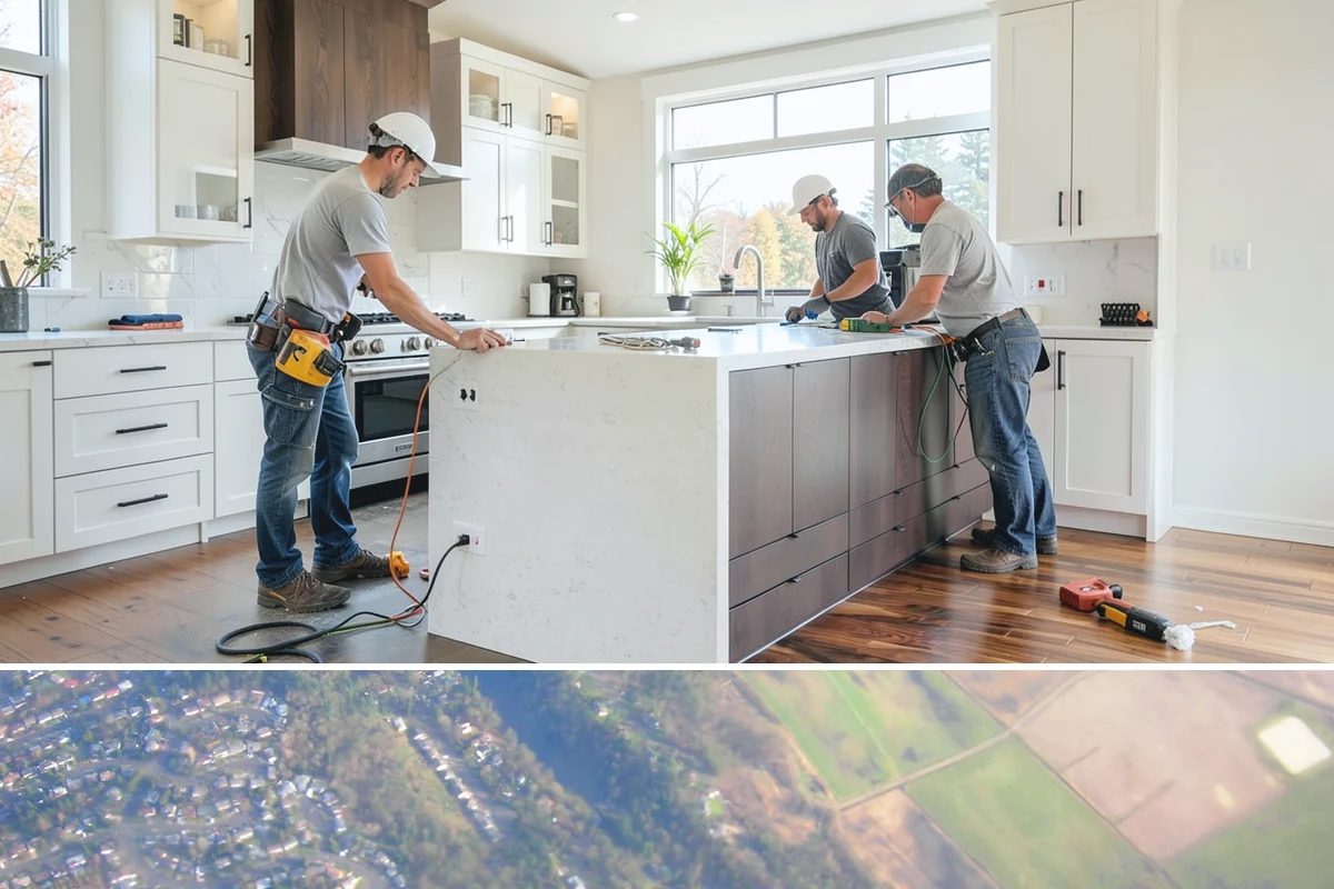 Zero-Step Entry Construction in Algona, King County, WA - Concrete and grading work goes fastest in the drier late-spring through early-fall window.