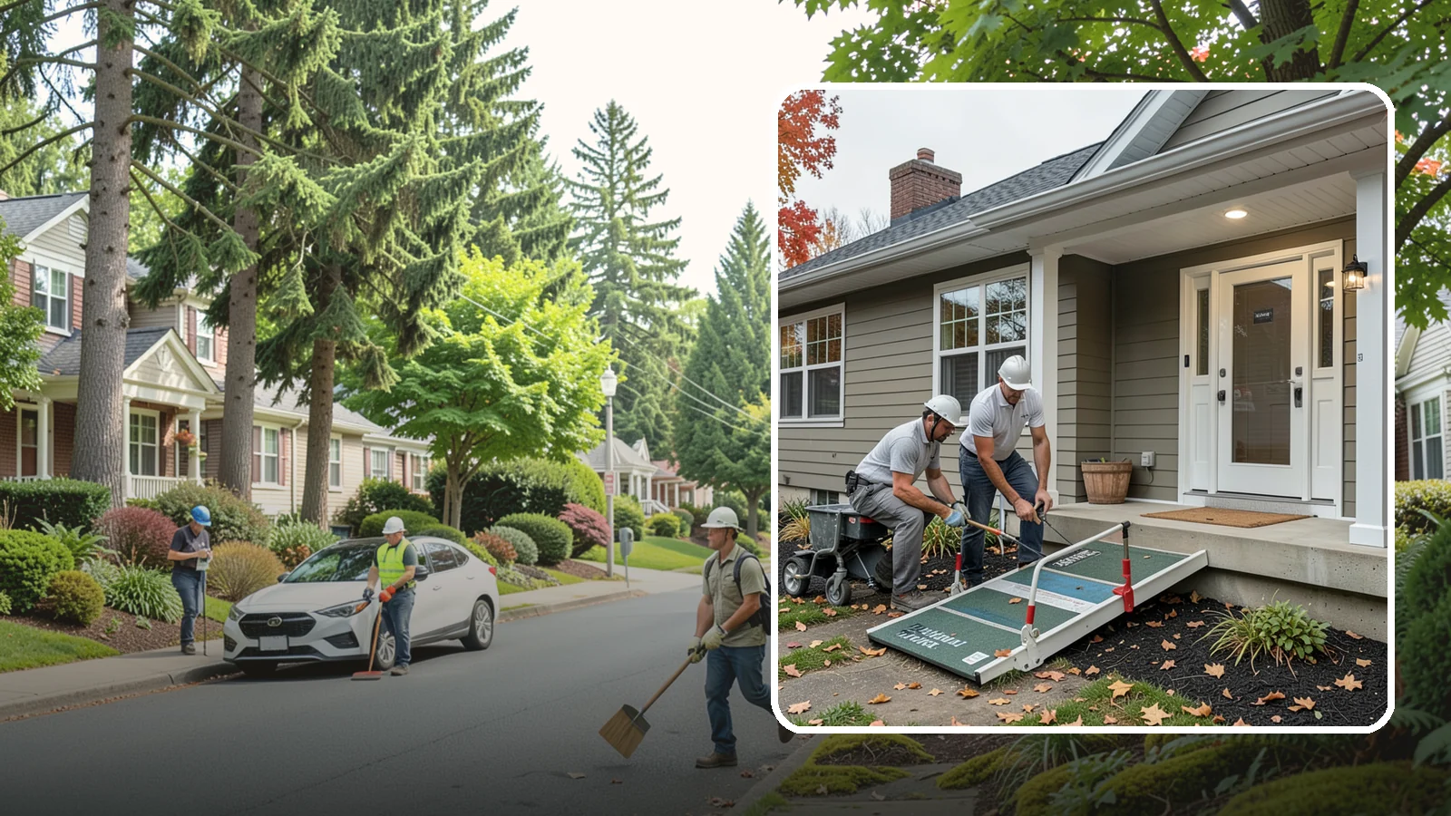 Zero-Step Entry Construction in Beaux Arts Village, King County, WA - We create zero-step entries that let anyone reach the front door without navigating a single stair.