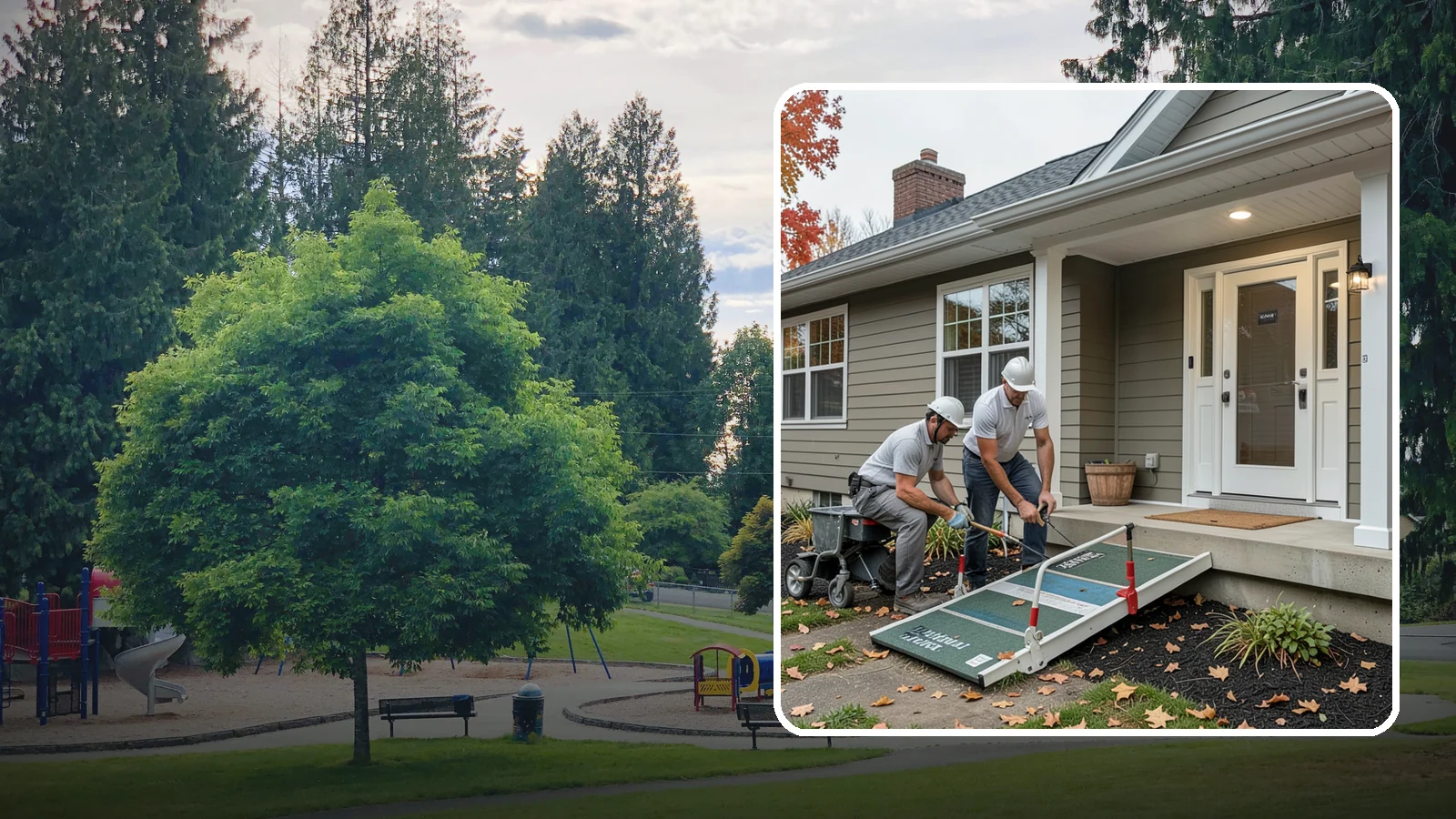 Zero-Step Entry Construction in Bonney Lake, Pierce County, WA - We create zero-step entries that let anyone reach the front door without navigating a single stair.