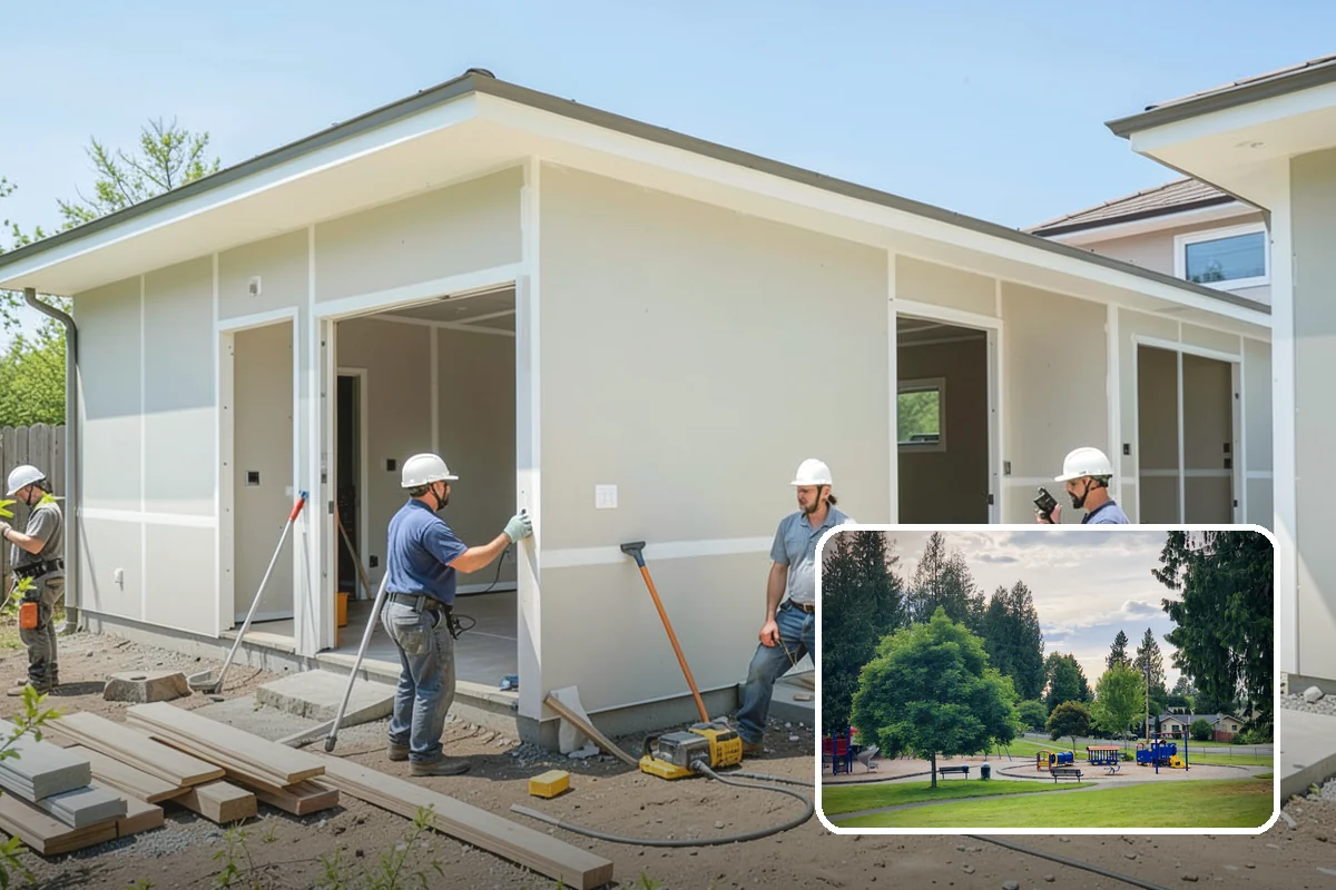 Zero-Step Entry Construction in Bonney Lake, Pierce County, WA - Eliminates the entry stair that blocks safe access