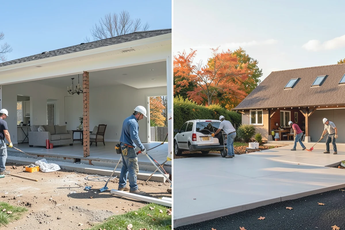 Zero-Step Entry Construction in Bonney Lake, Pierce County, WA - We survey the entry grade, drainage, and door threshold