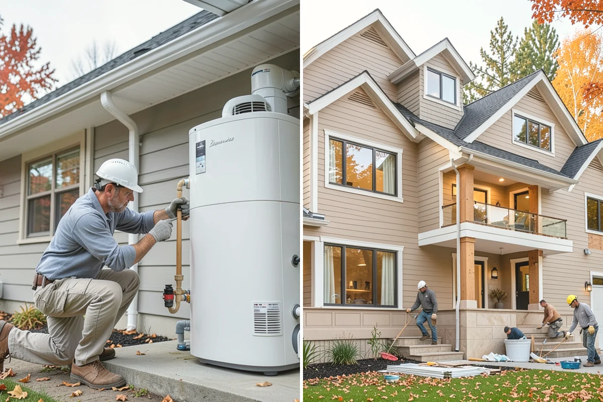 Zero-Step Entry Construction in Covington, King County, WA - We survey the entry grade, drainage, and door threshold