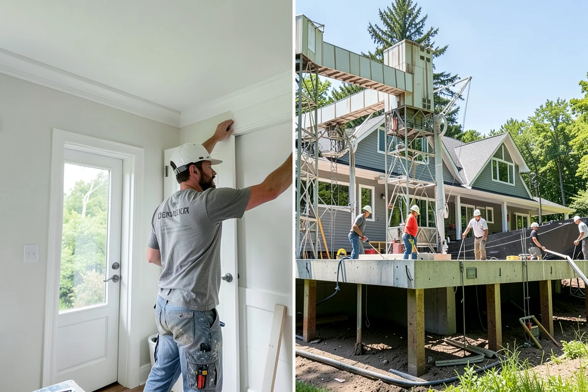 Zero-Step Entry Construction in Everett, Snohomish County, WA - We survey the entry grade, drainage, and door threshold