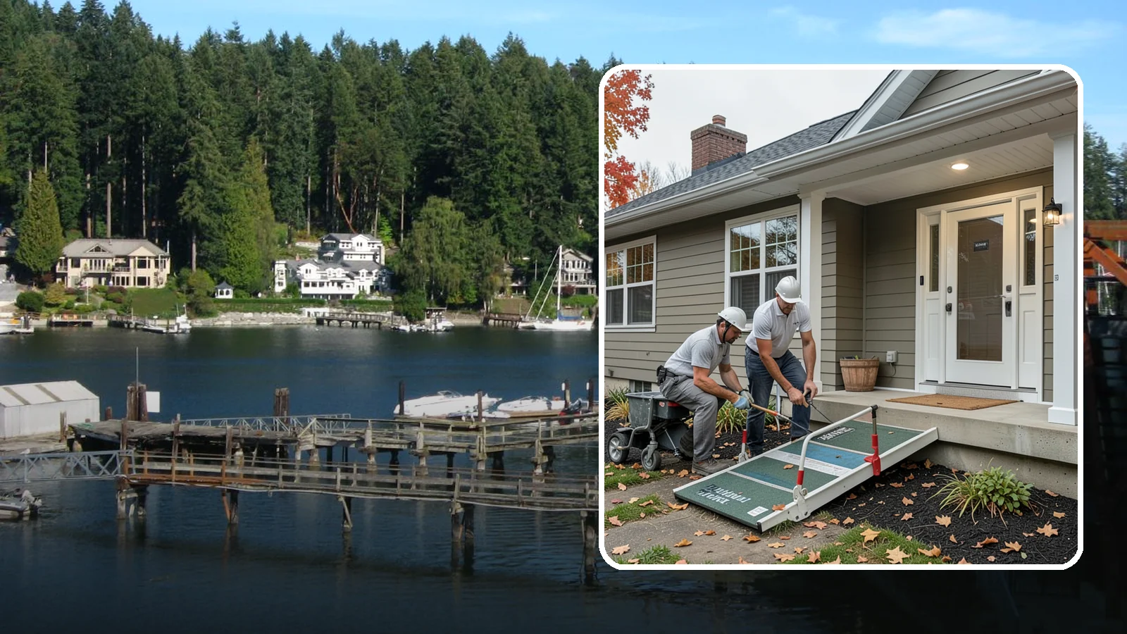 Zero-Step Entry Construction in Gig Harbor, Pierce County, WA - We create zero-step entries that let anyone reach the front door without navigating a single stair.