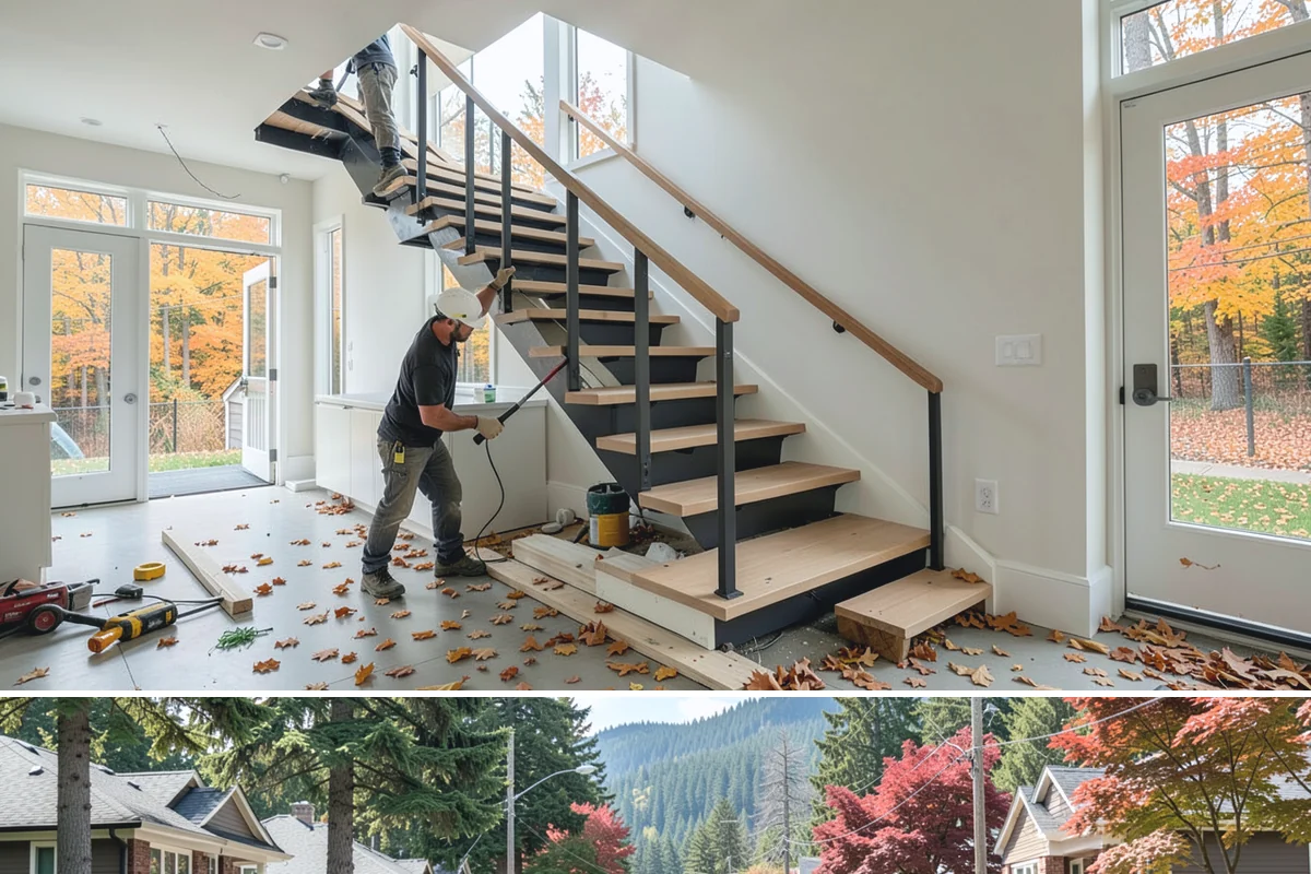 Zero-Step Entry Construction in Hunts Point, King County, WA - Concrete and grading work goes fastest in the drier late-spring through early-fall window.
