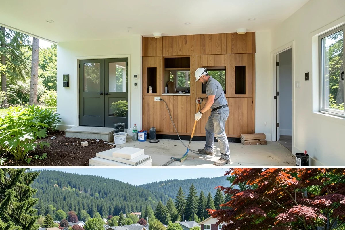 Zero-Step Entry Construction in Index, Snohomish County, WA - Concrete and grading work goes fastest in the drier late-spring through early-fall window.