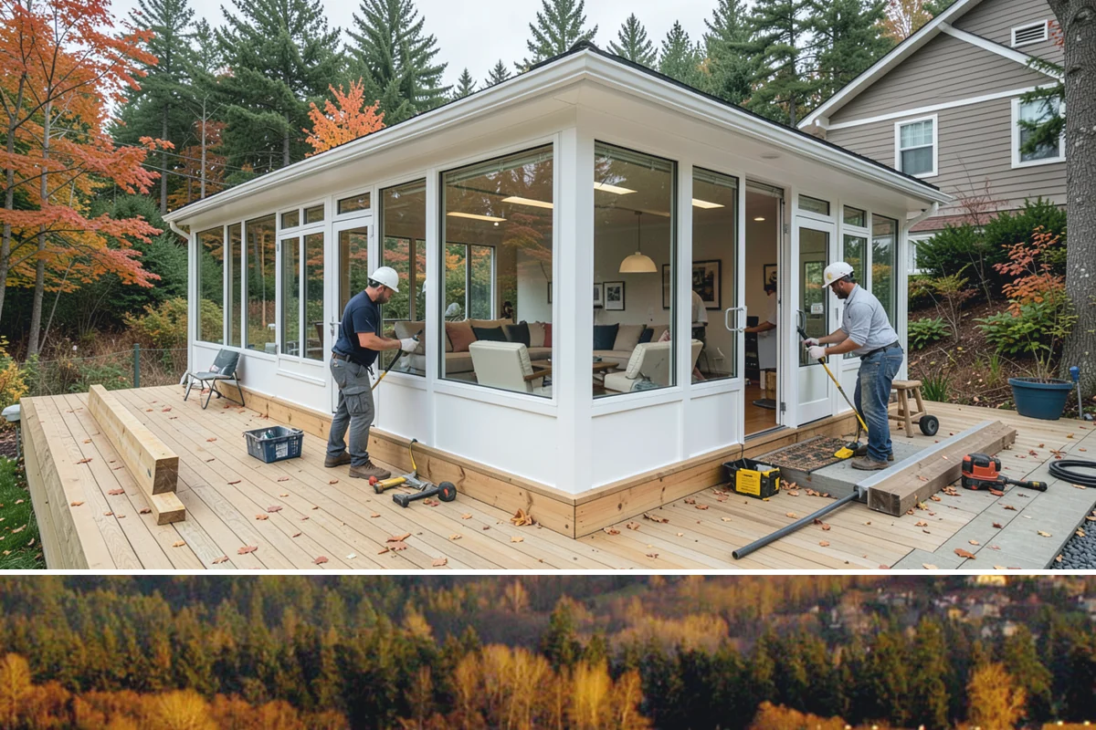 Zero-Step Entry Construction in Kenmore, King County, WA - Concrete and grading work goes fastest in the drier late-spring through early-fall window.