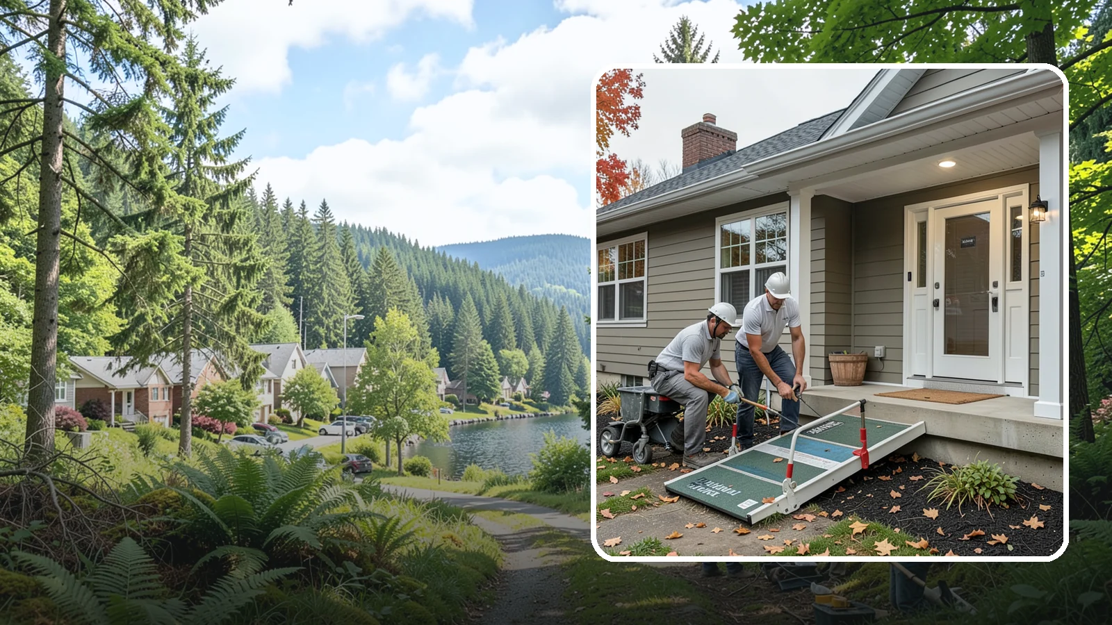 Zero-Step Entry Construction in Lake Forest Park, King County, WA - We create zero-step entries that let anyone reach the front door without navigating a single stair.