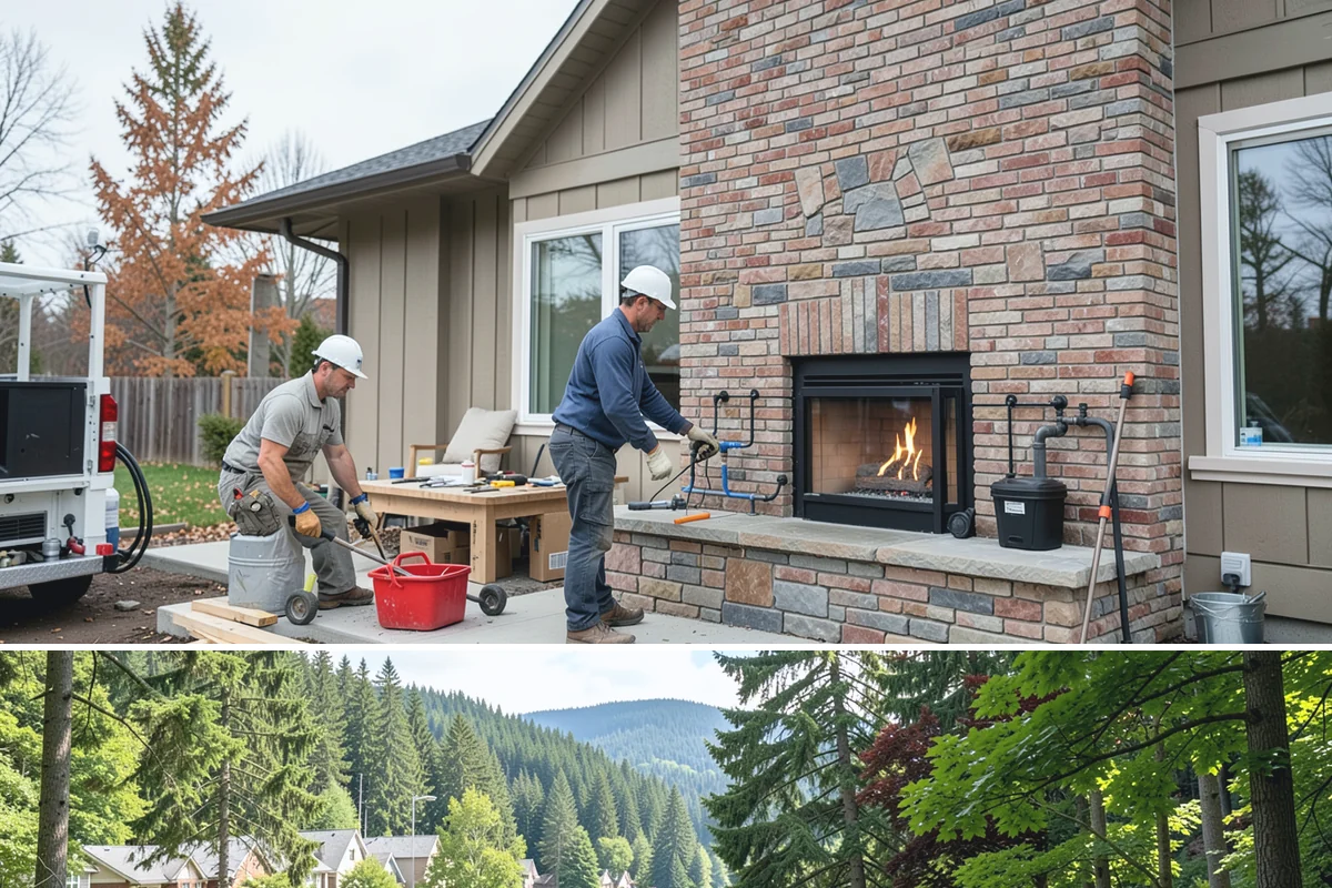 Zero-Step Entry Construction in Lake Forest Park, King County, WA - Concrete and grading work goes fastest in the drier late-spring through early-fall window.