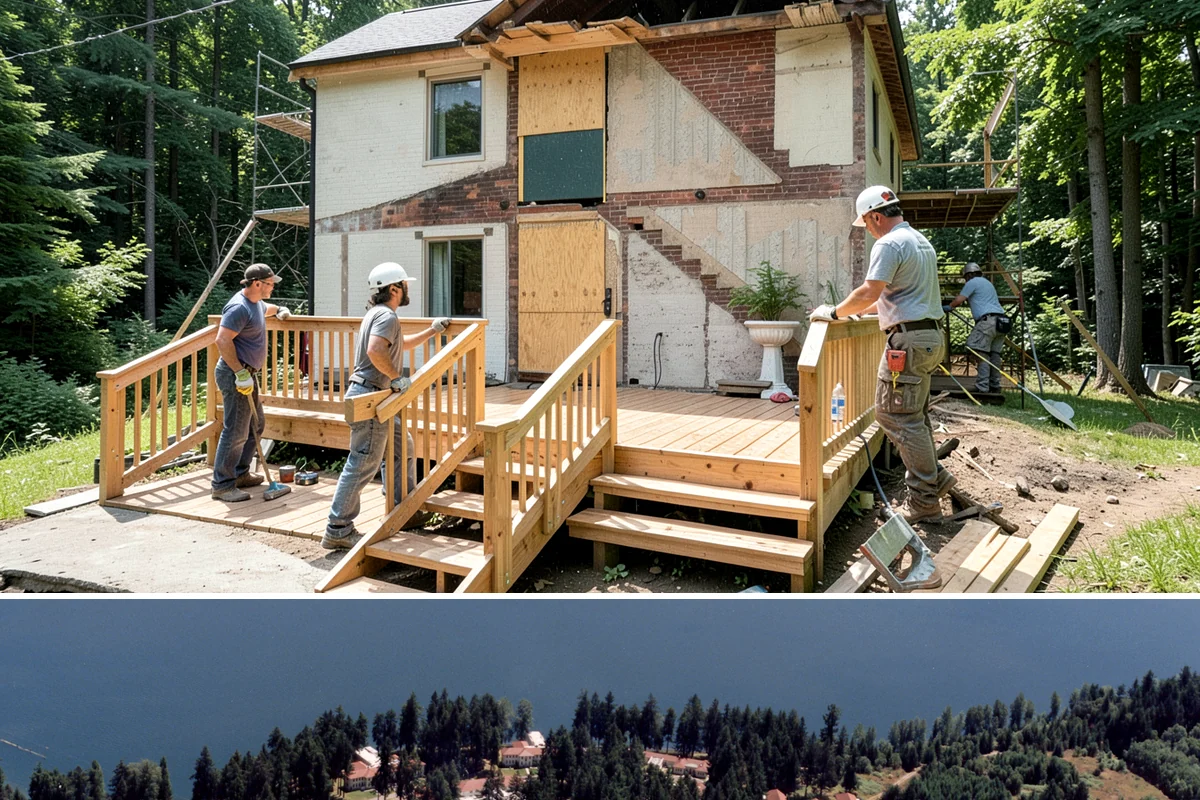 Zero-Step Entry Construction in Lakewood, Pierce County, WA - Concrete and grading work goes fastest in the drier late-spring through early-fall window.