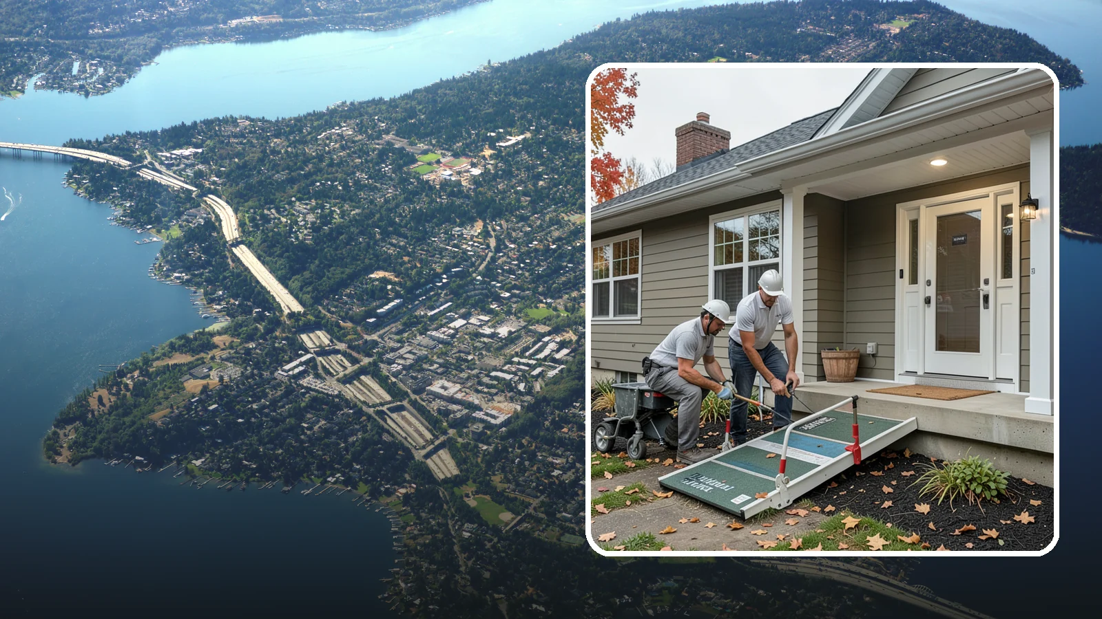 Zero-Step Entry Construction in Mercer Island, King County, WA - We create zero-step entries that let anyone reach the front door without navigating a single stair.