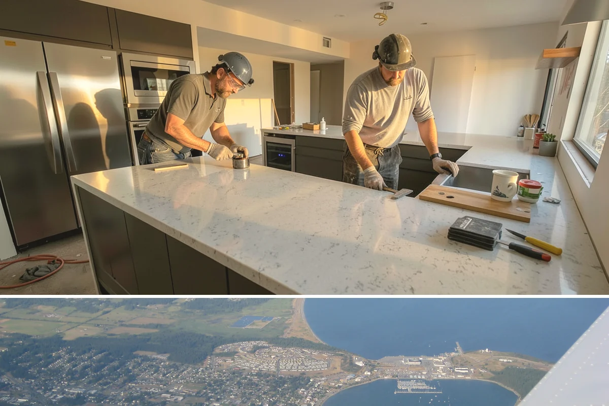 Zero-Step Entry Construction in Oak Harbor, Island County, WA - Concrete and grading work goes fastest in the drier late-spring through early-fall window.