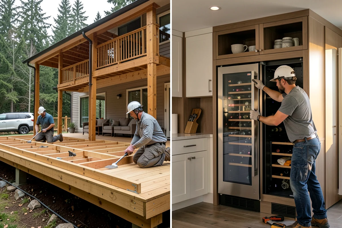 Zero-Step Entry Construction in Pacific, King County, WA - We survey the entry grade, drainage, and door threshold