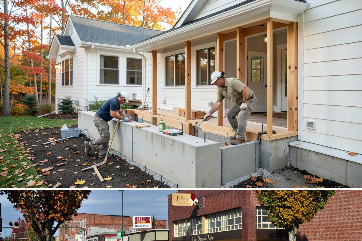 Zero-Step Entry Construction in Puyallup, Pierce County, WA - Concrete and grading work goes fastest in the drier late-spring through early-fall window.