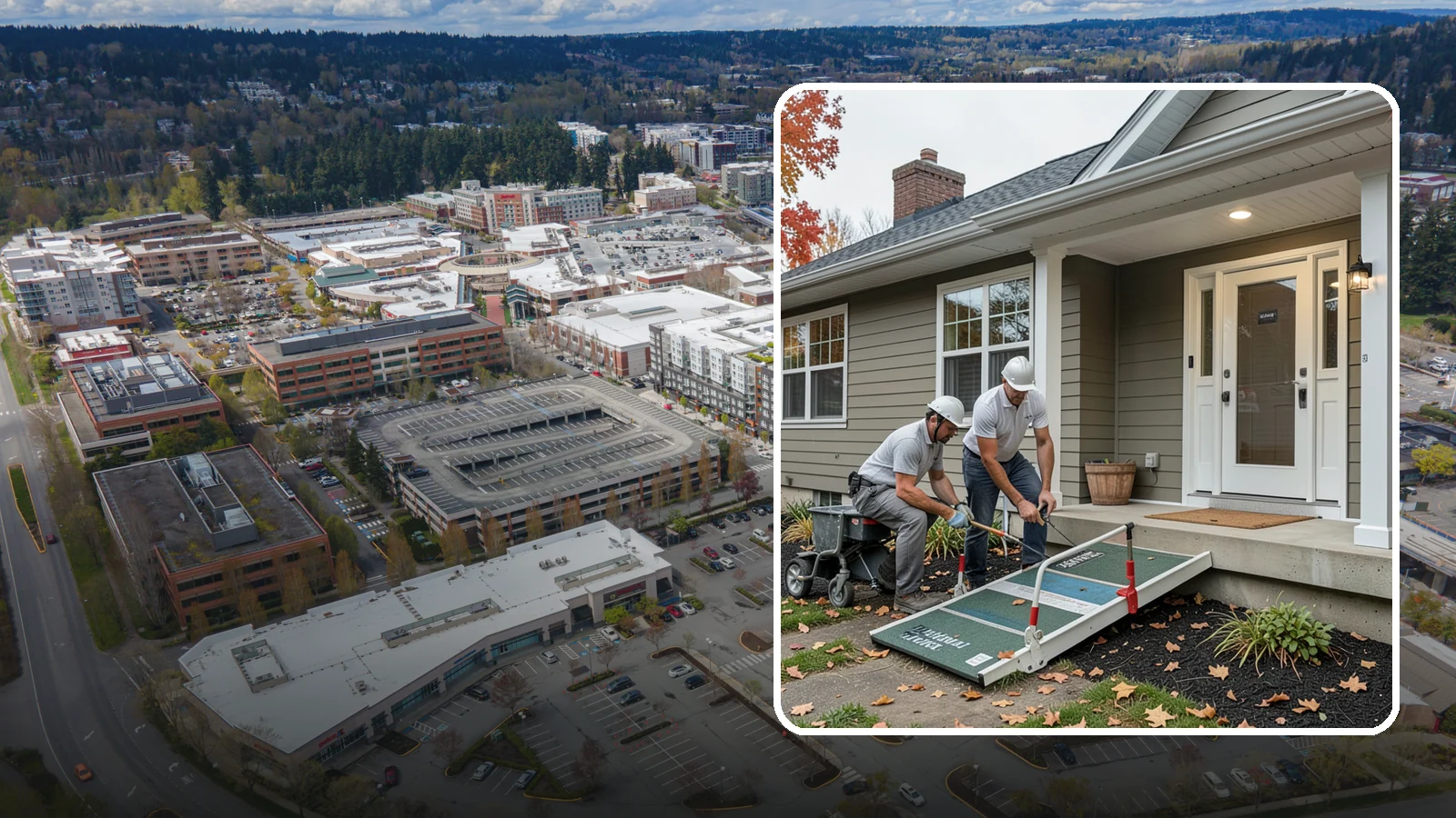 Zero-Step Entry Construction in Redmond, King County, WA - We create zero-step entries that let anyone reach the front door without navigating a single stair.