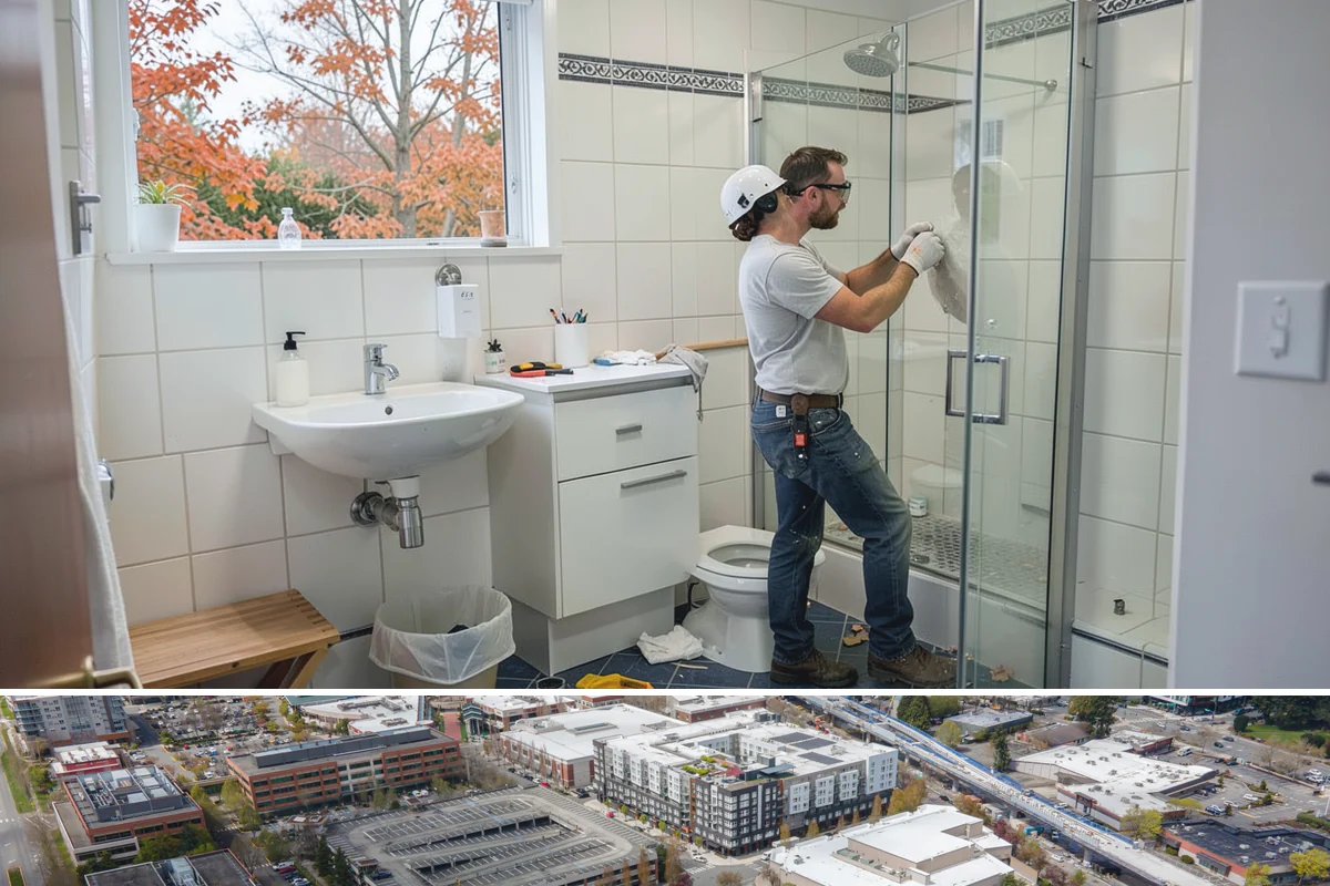 Zero-Step Entry Construction in Redmond, King County, WA - Concrete and grading work goes fastest in the drier late-spring through early-fall window.
