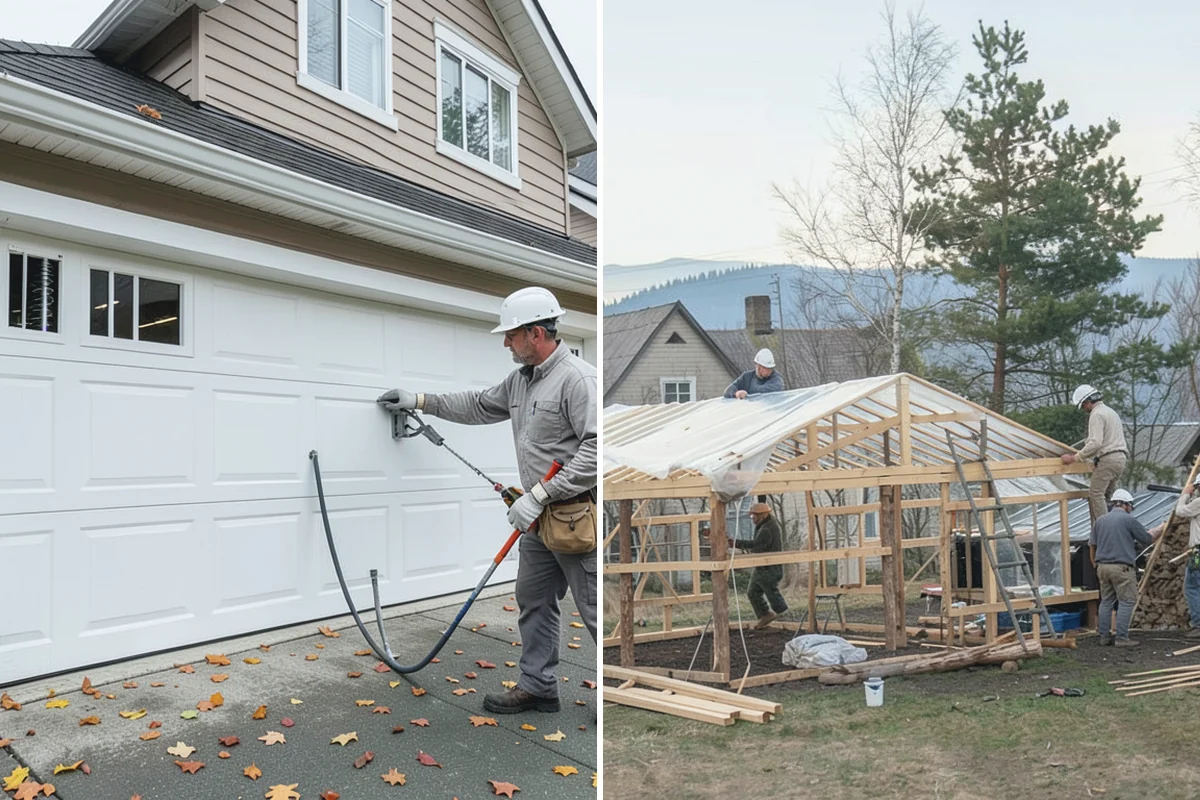 Zero-Step Entry Construction in Renton, King County, WA - We survey the entry grade, drainage, and door threshold
