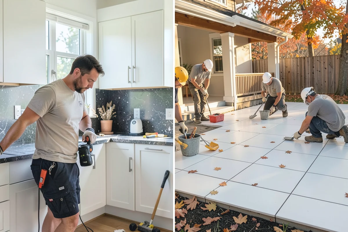 Zero-Step Entry Construction in Roy, Pierce County, WA - We survey the entry grade, drainage, and door threshold
