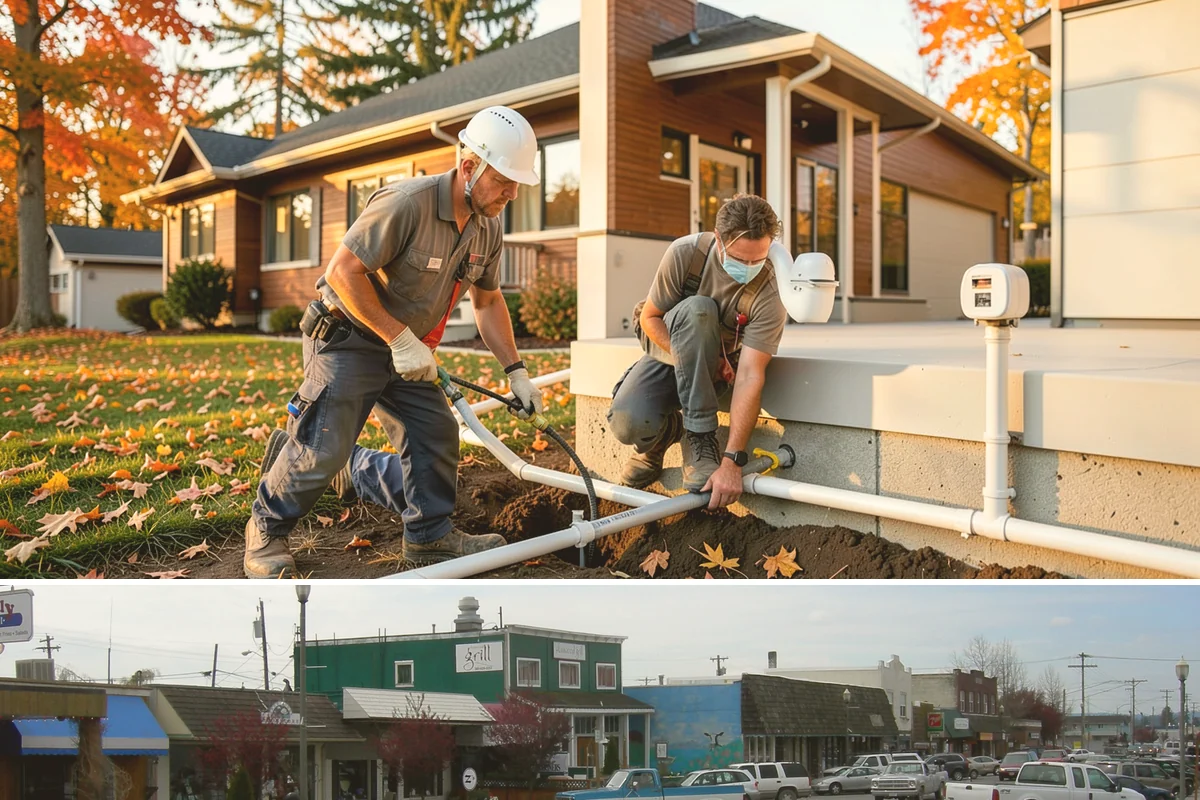 Zero-Step Entry Construction in Stanwood, Snohomish County, WA - Concrete and grading work goes fastest in the drier late-spring through early-fall window.