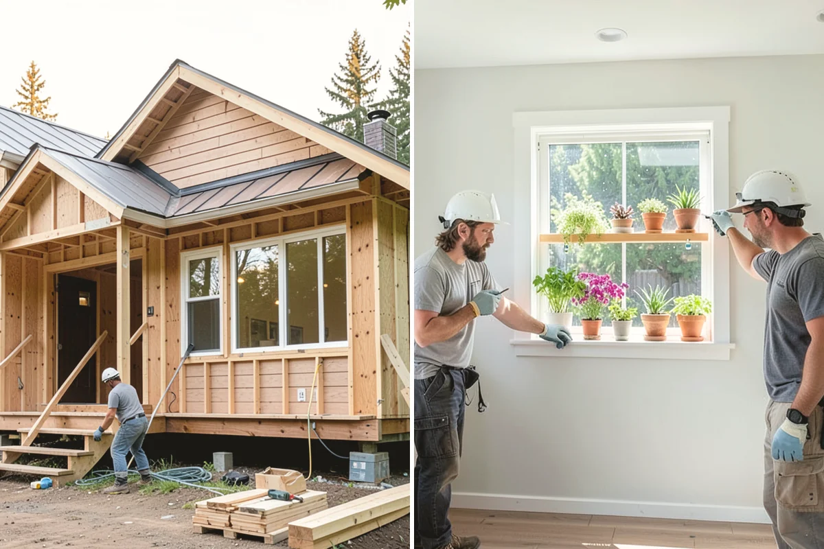 Zero-Step Entry Construction in Steilacoom, Pierce County, WA - We survey the entry grade, drainage, and door threshold