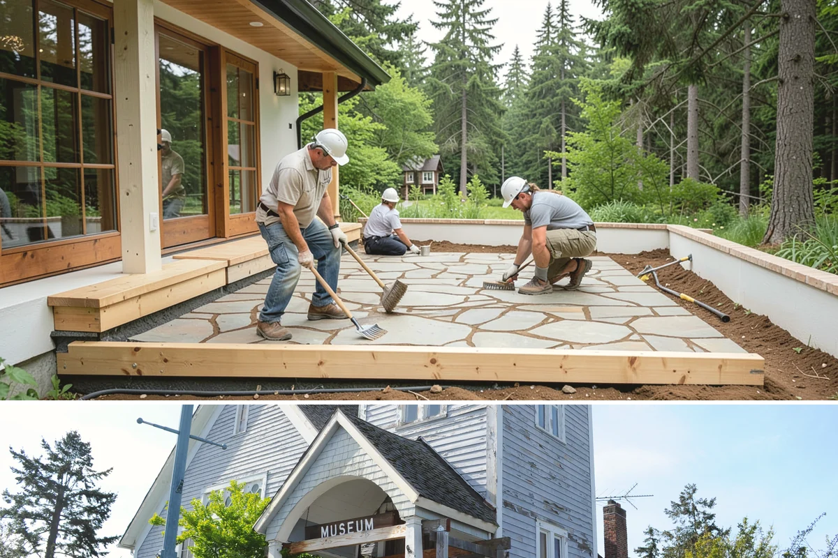 Zero-Step Entry Construction in Steilacoom, Pierce County, WA - Concrete and grading work goes fastest in the drier late-spring through early-fall window.