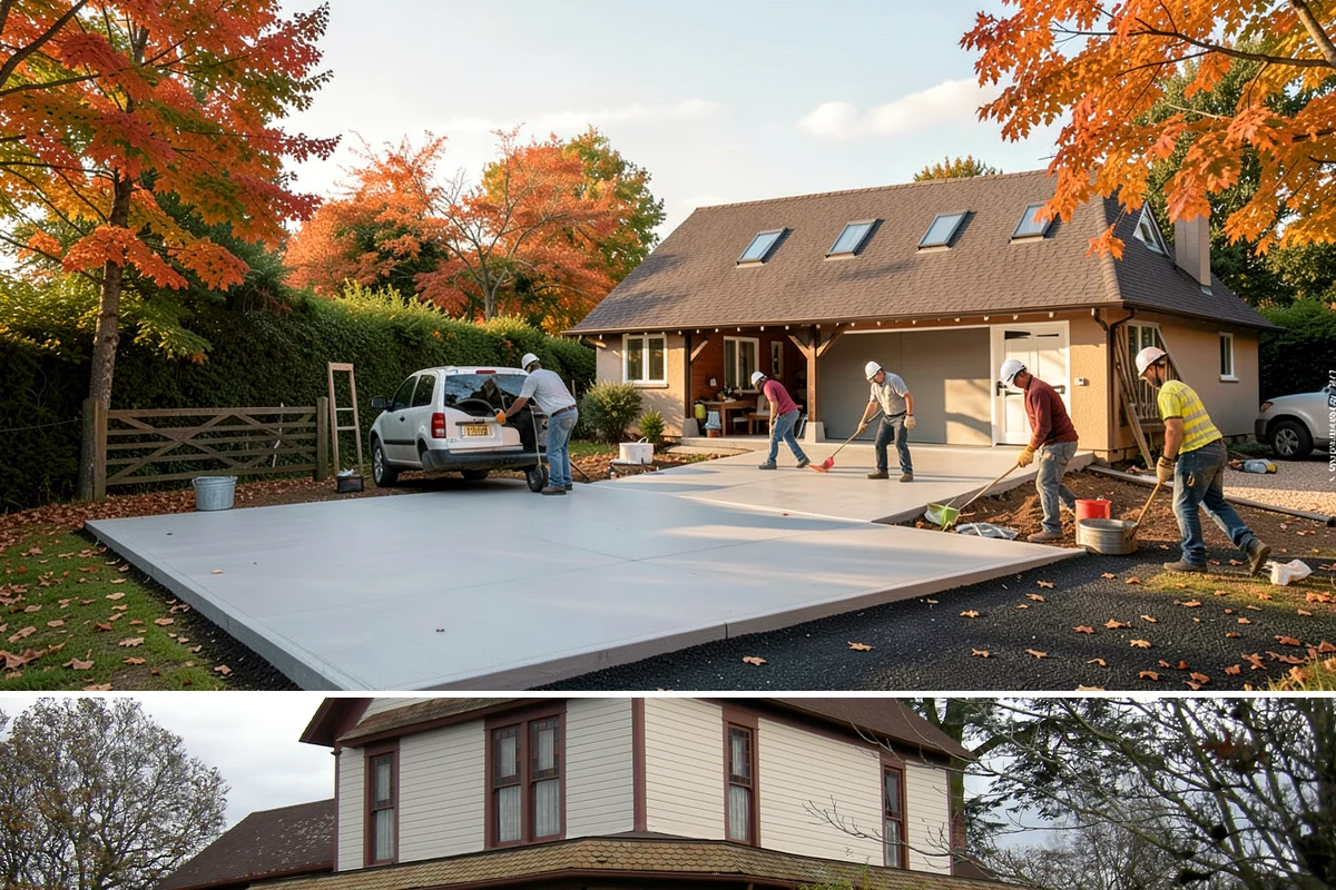 Zero-Step Entry Construction in Sumner, Pierce County, WA - Concrete and grading work goes fastest in the drier late-spring through early-fall window.
