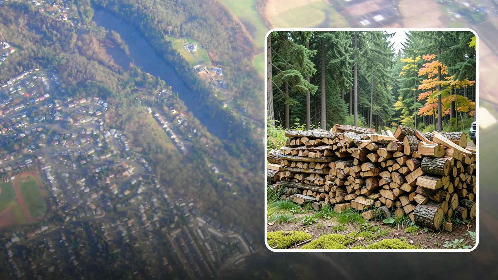 Air-Dried Firewood in Algona, King County, WA - Wood that has cured naturally outdoors through open-air seasoning for reliable burning.