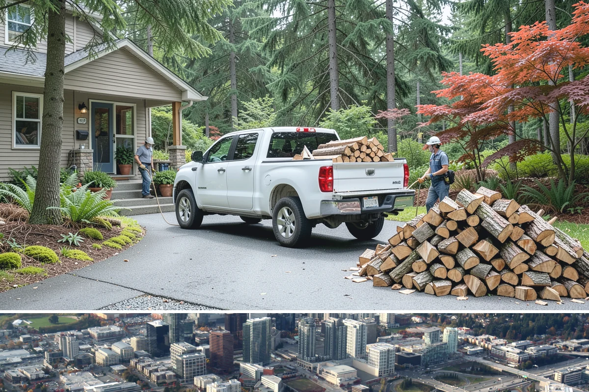 Air-Dried Firewood in Bellevue, King County, WA - Available year-round, though spring and summer orders give you the widest selection of well-cured stock.
