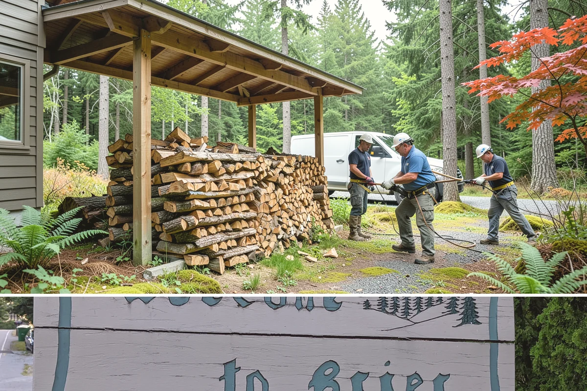 Air-Dried Firewood in Brier, Snohomish County, WA - Available year-round, though spring and summer orders give you the widest selection of well-cured stock.