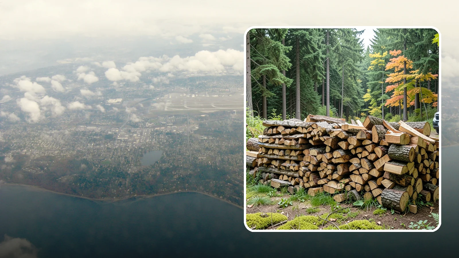 Air-Dried Firewood in Burien, King County, WA - Wood that has cured naturally outdoors through open-air seasoning for reliable burning.