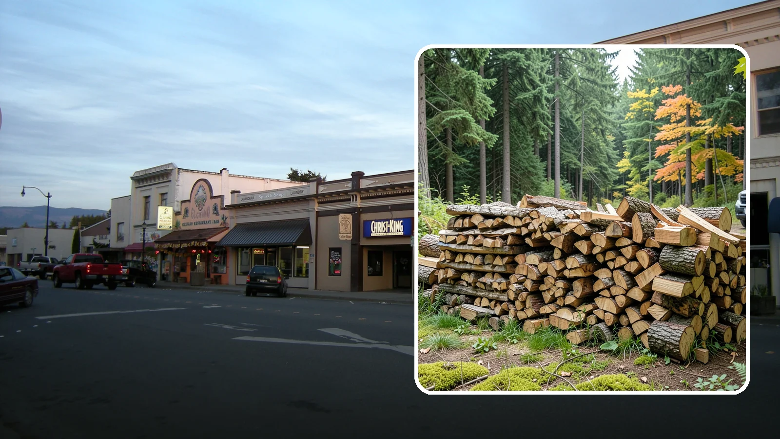 Air-Dried Firewood in Burlington, Skagit County, WA - Wood that has cured naturally outdoors through open-air seasoning for reliable burning.