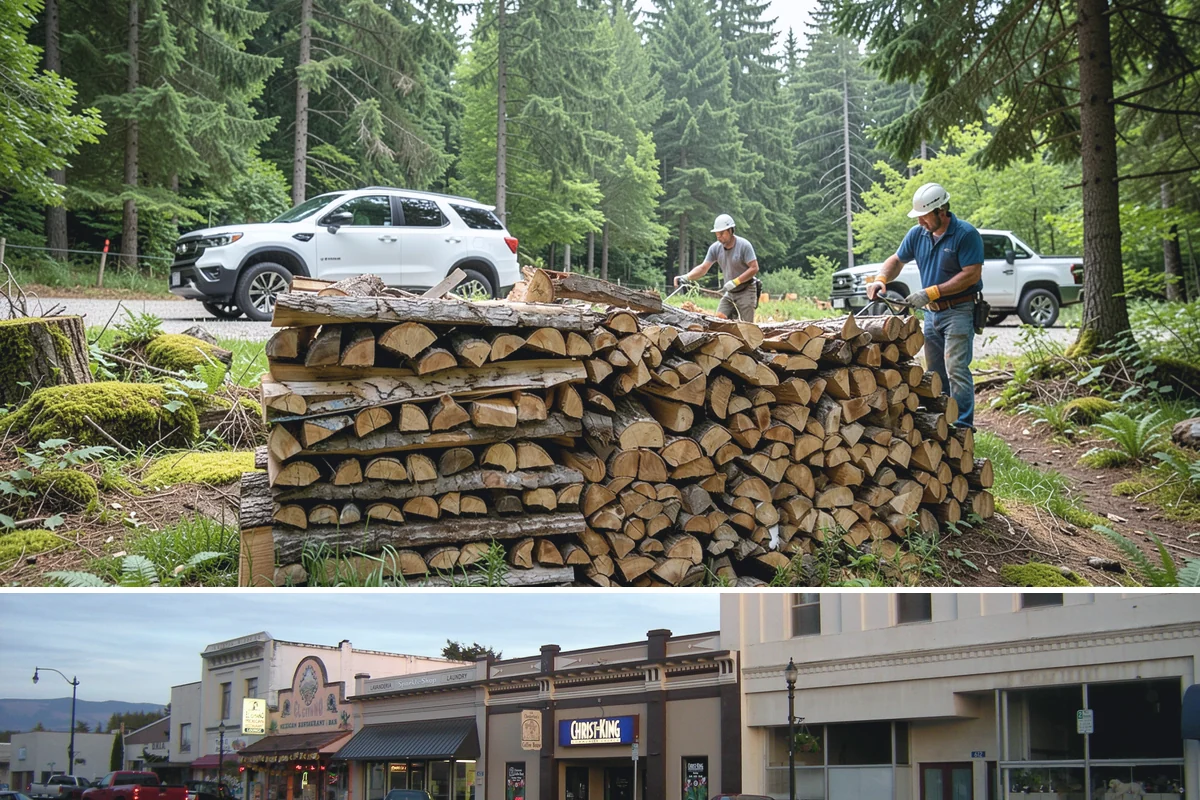 Air-Dried Firewood in Burlington, Skagit County, WA - Available year-round, though spring and summer orders give you the widest selection of well-cured stock.