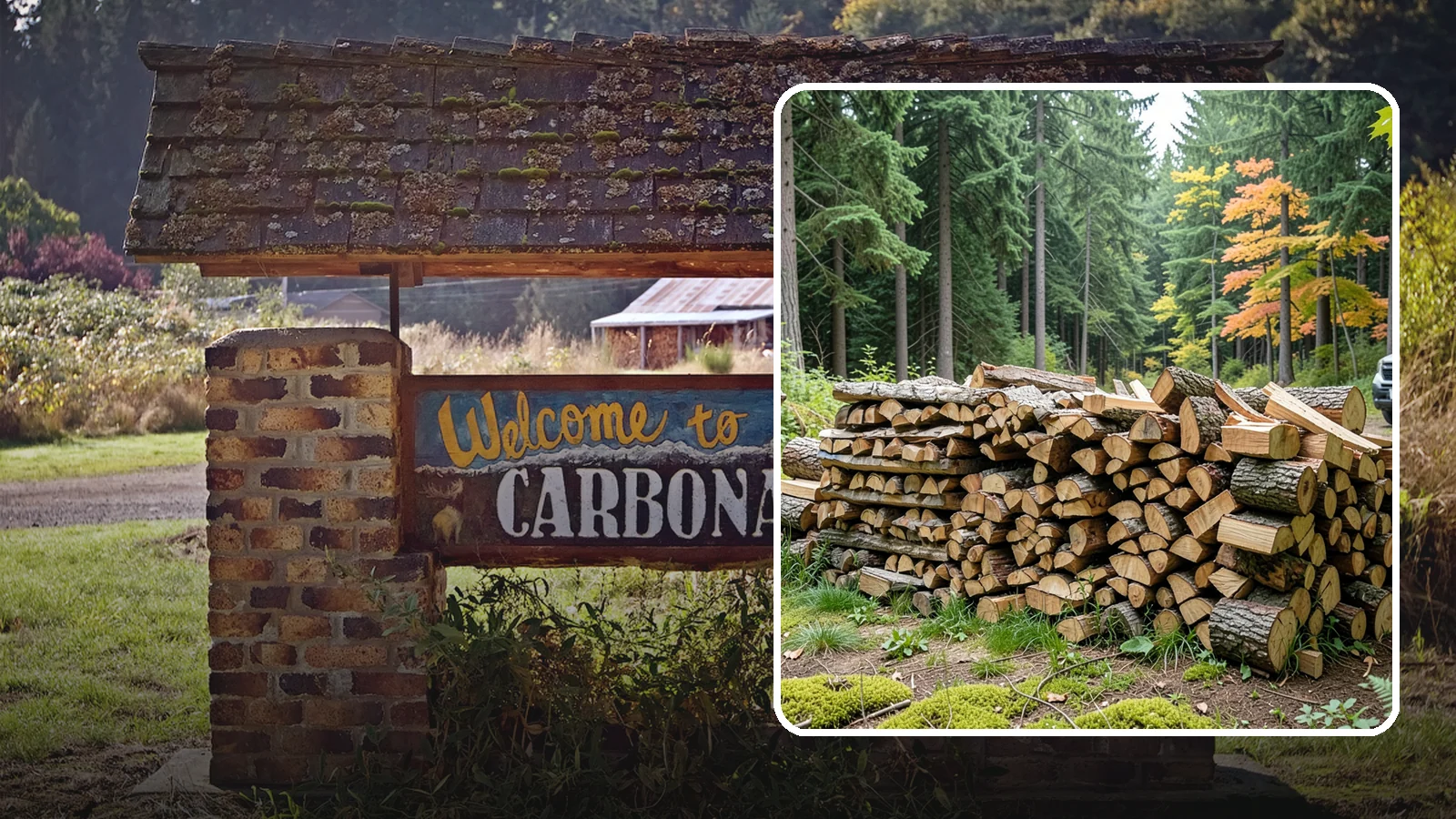 Air-Dried Firewood in Carbonado, Pierce County, WA - Wood that has cured naturally outdoors through open-air seasoning for reliable burning.