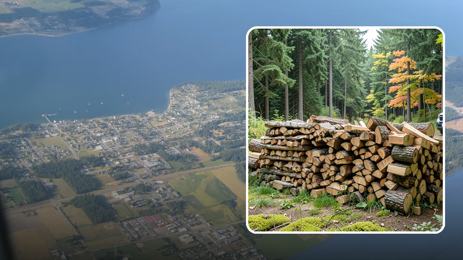 Air-Dried Firewood in Coupeville, Island County, WA - Wood that has cured naturally outdoors through open-air seasoning for reliable burning.