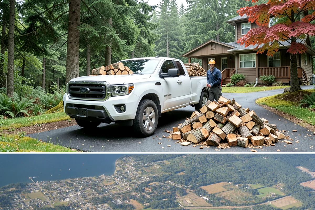 Air-Dried Firewood in Coupeville, Island County, WA - Available year-round, though spring and summer orders give you the widest selection of well-cured stock.