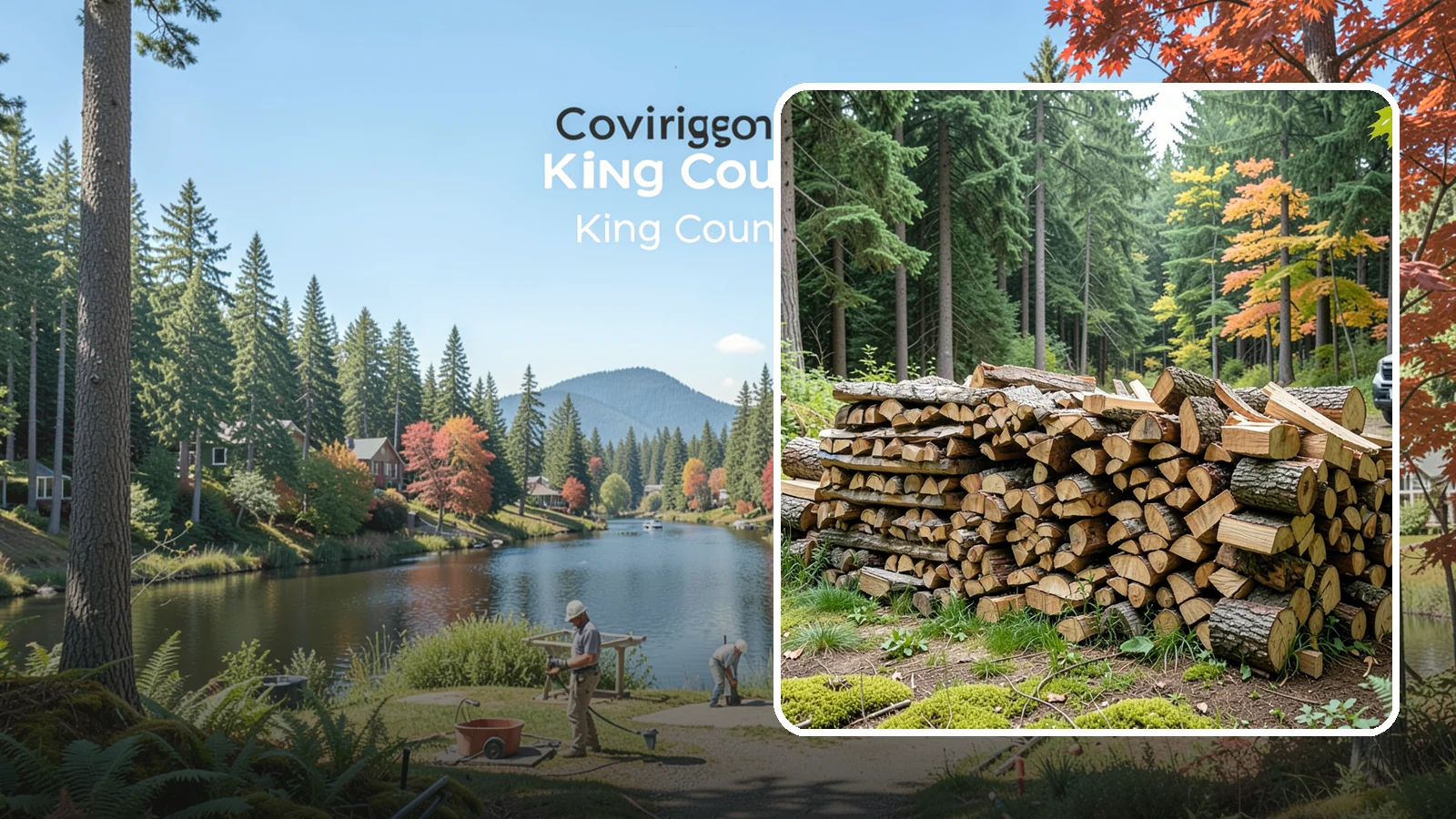 Air-Dried Firewood in Covington, King County, WA - Wood that has cured naturally outdoors through open-air seasoning for reliable burning.