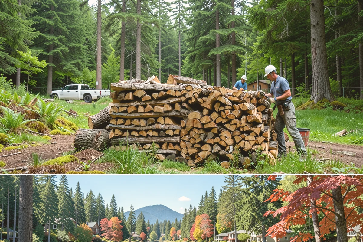 Air-Dried Firewood in Covington, King County, WA - Available year-round, though spring and summer orders give you the widest selection of well-cured stock.