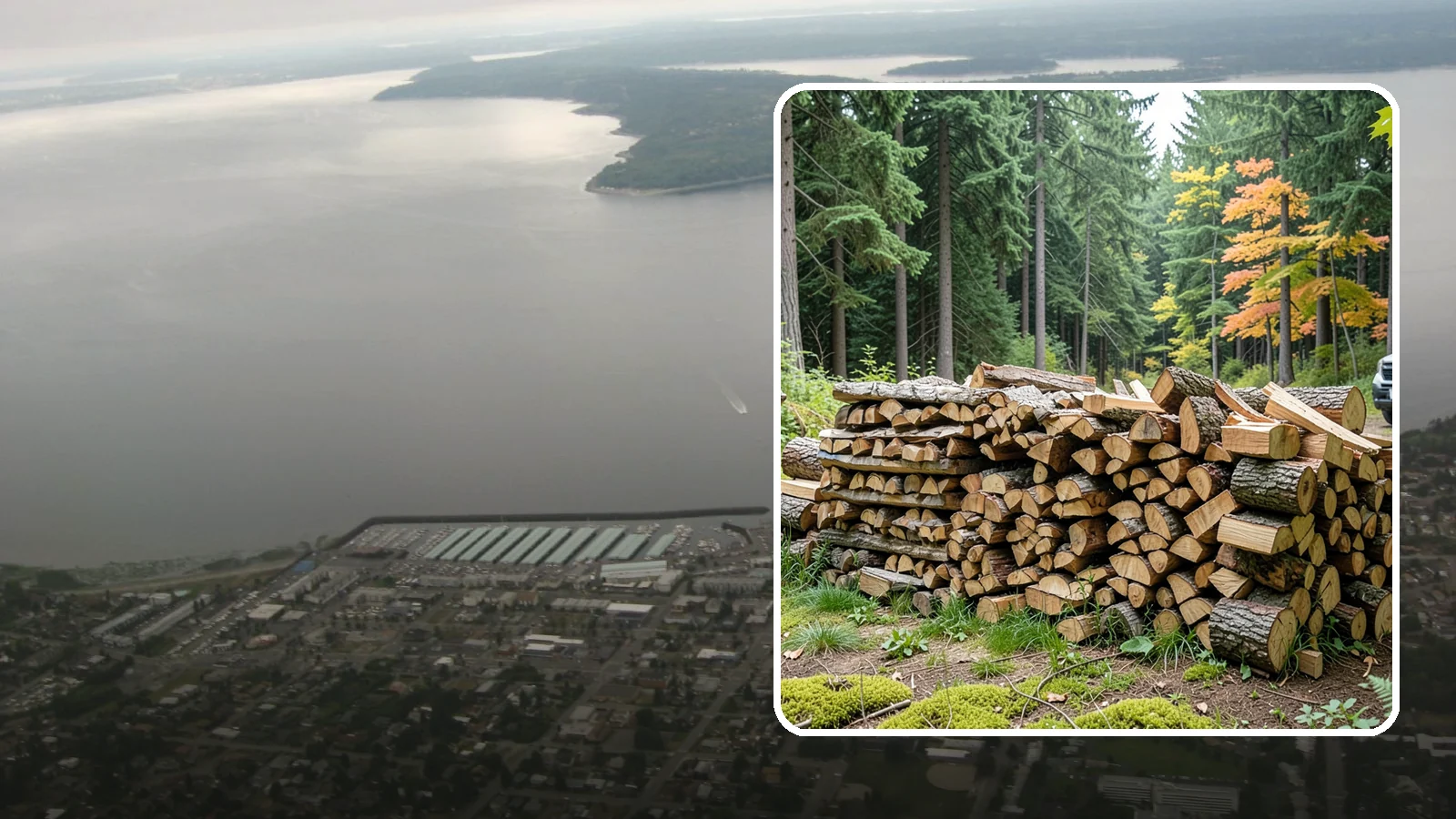 Air-Dried Firewood in Des Moines, King County, WA - Wood that has cured naturally outdoors through open-air seasoning for reliable burning.
