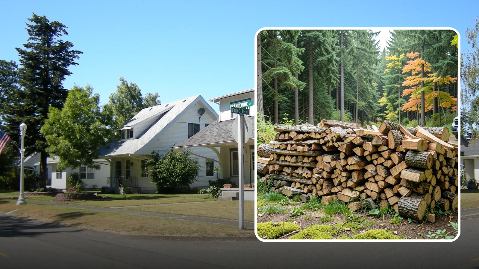 Air-Dried Firewood in DuPont, Pierce County, WA - Wood that has cured naturally outdoors through open-air seasoning for reliable burning.