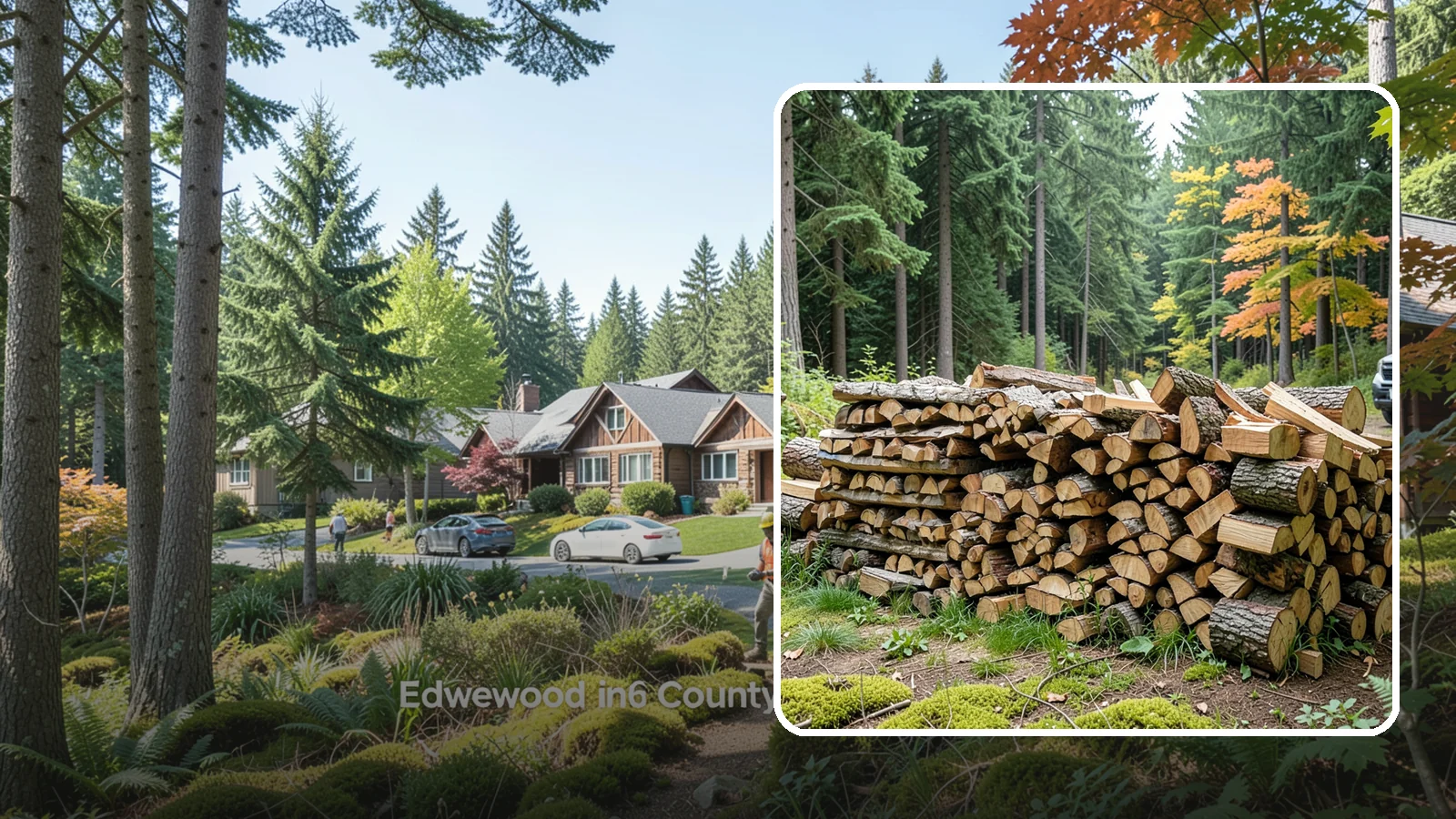 Air-Dried Firewood in Edgewood, WA - Wood that has cured naturally outdoors through open-air seasoning for reliable burning.
