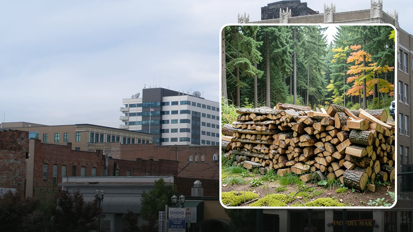Air-Dried Firewood in Everett, Snohomish County, WA - Wood that has cured naturally outdoors through open-air seasoning for reliable burning.