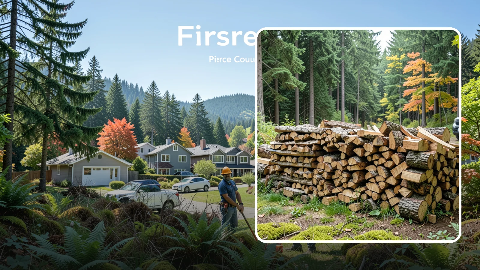 Air-Dried Firewood in Fircrest, Pierce County, WA - Wood that has cured naturally outdoors through open-air seasoning for reliable burning.