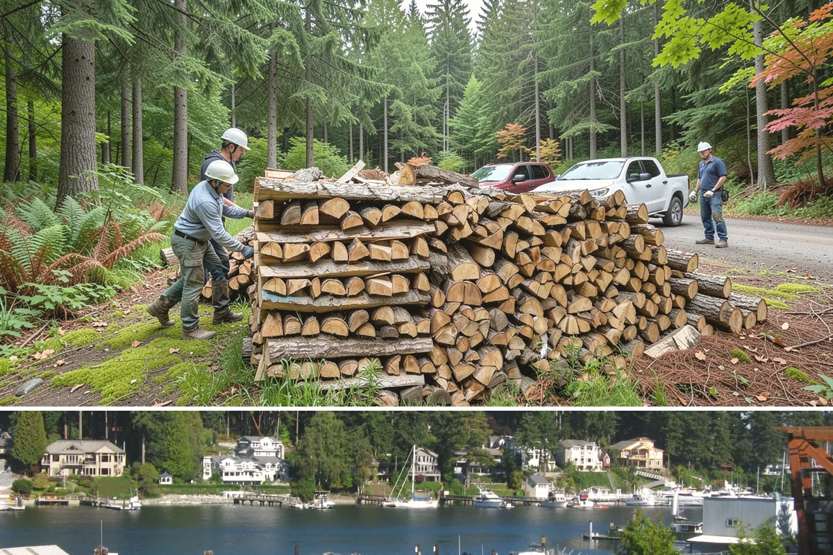 Air-Dried Firewood in Gig Harbor, Pierce County, WA - Available year-round, though spring and summer orders give you the widest selection of well-cured stock.