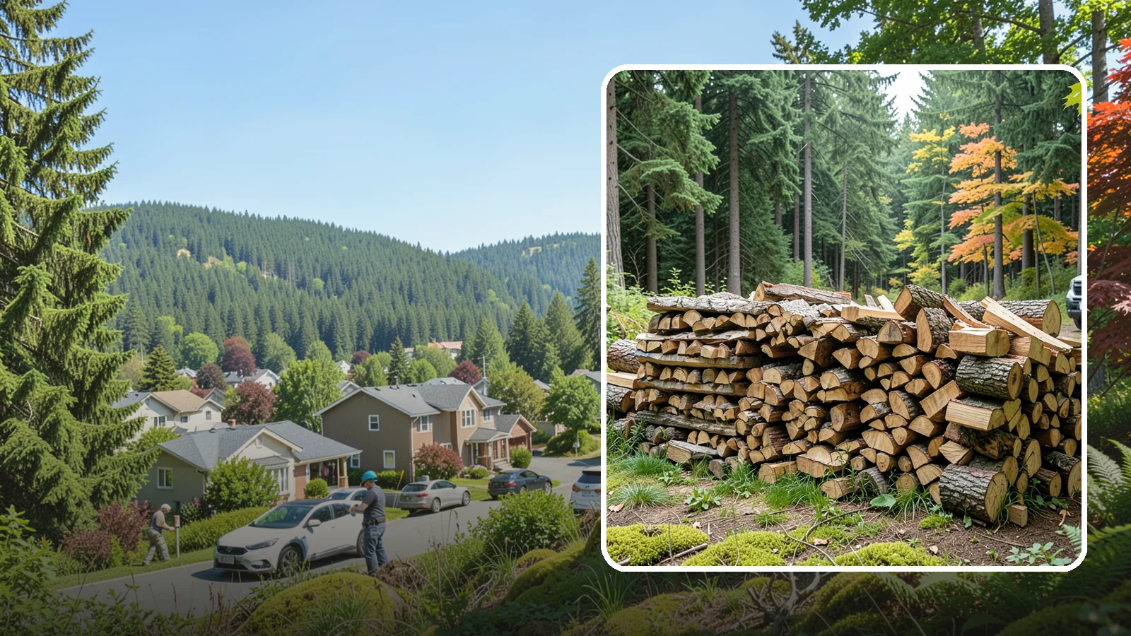 Air-Dried Firewood in Index, Snohomish County, WA - Wood that has cured naturally outdoors through open-air seasoning for reliable burning.